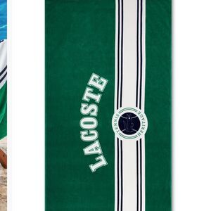 Lacoste Green Heritage Beach Towel